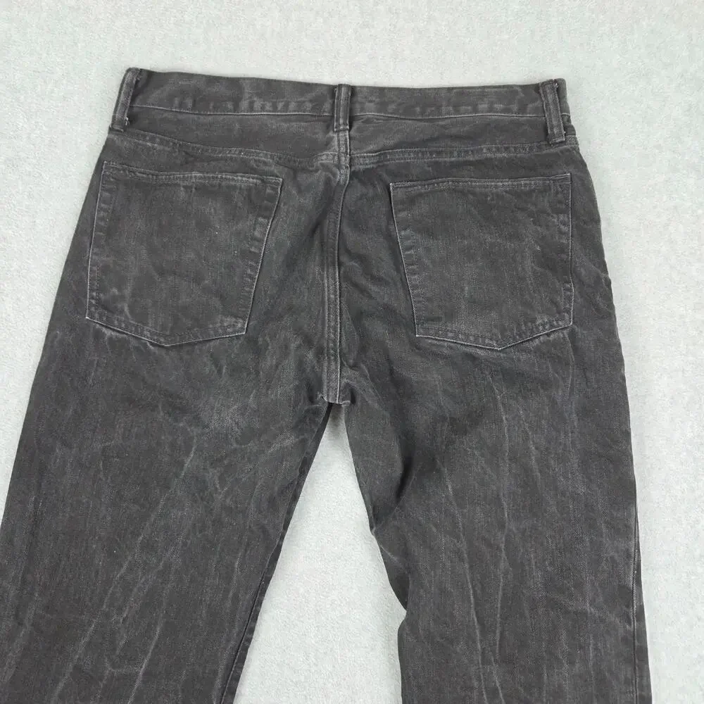 Gap Mens 34x29 Black Straight Leg Jeans